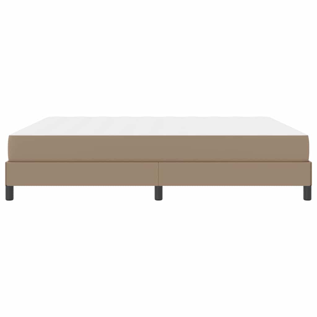Cadre de lit avec matelas Cappuccino 180 x 200 cm tissu - XIOS