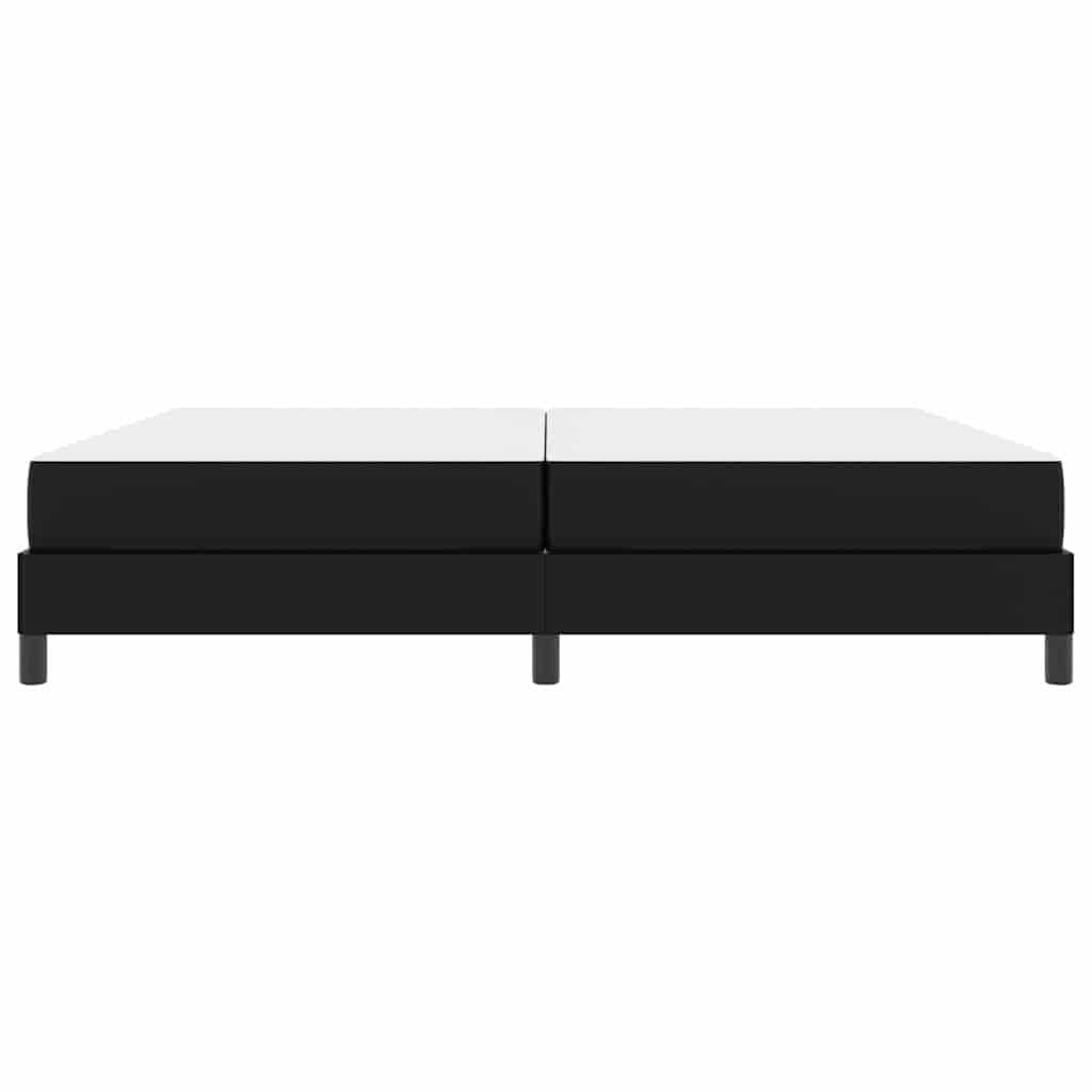 Cadre de lit avec matelas Noir 200 x 200 cm tissu - XIOS