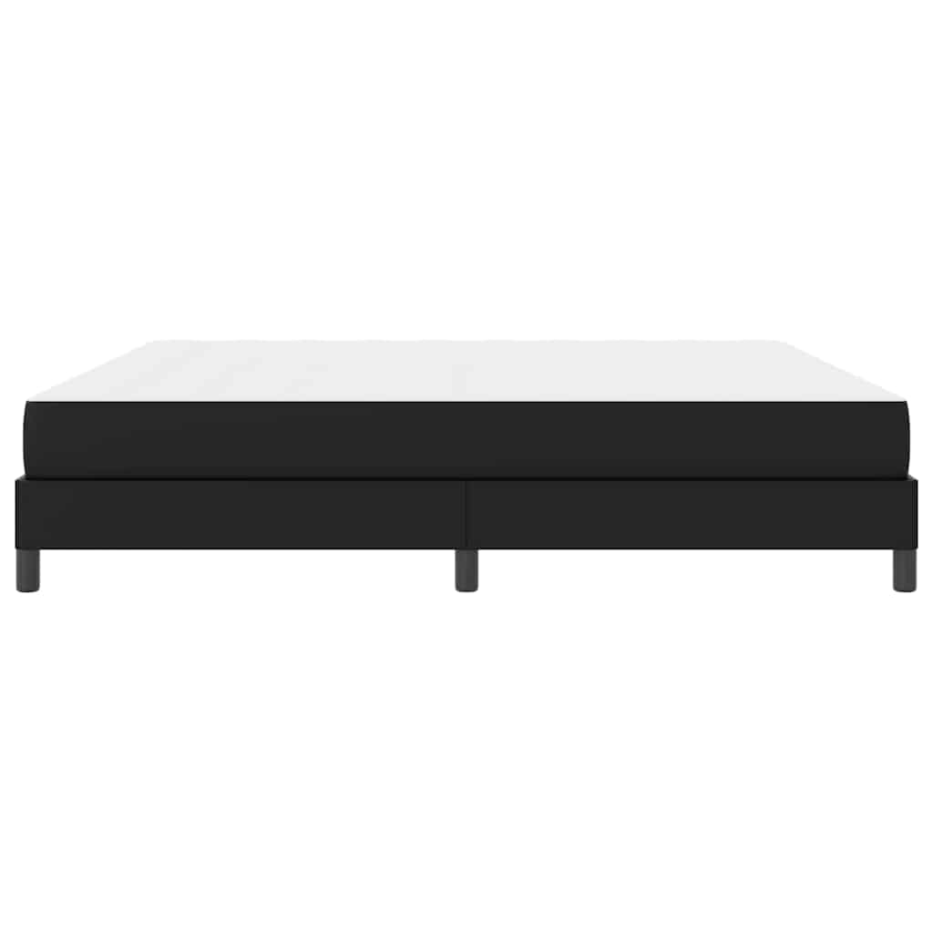 Lit avec matelas Noir 200 x 200 cm Faux cuir - XIOS
