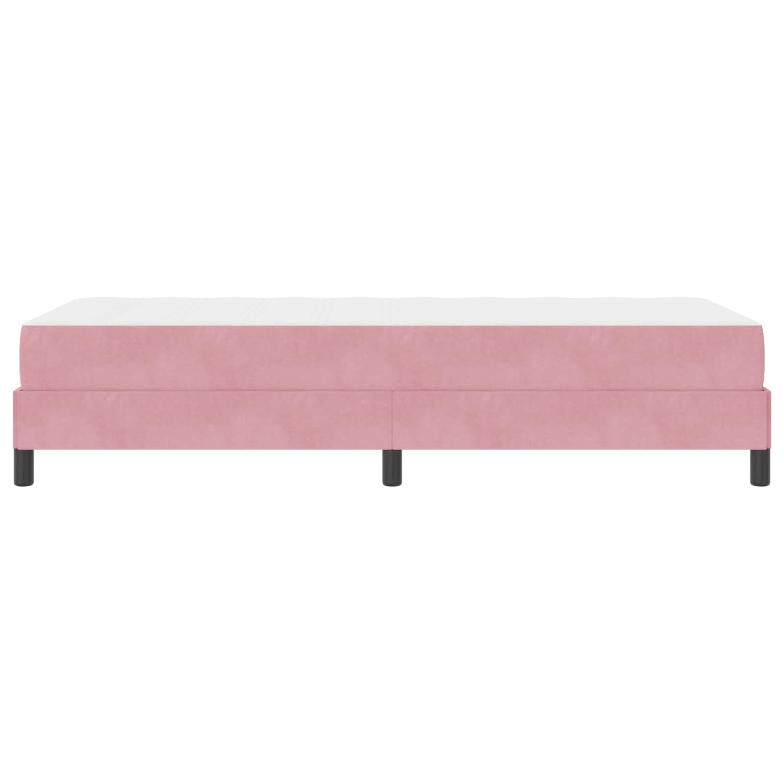 Lit à ressorts avec matelas Rose 80 x 200 cm tissu - XIOS