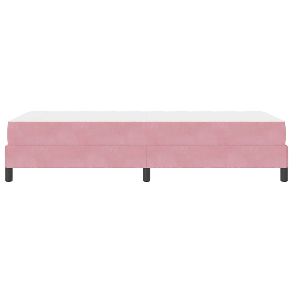 Lit à ressorts avec matelas Rose 90 x 190 cm tissu