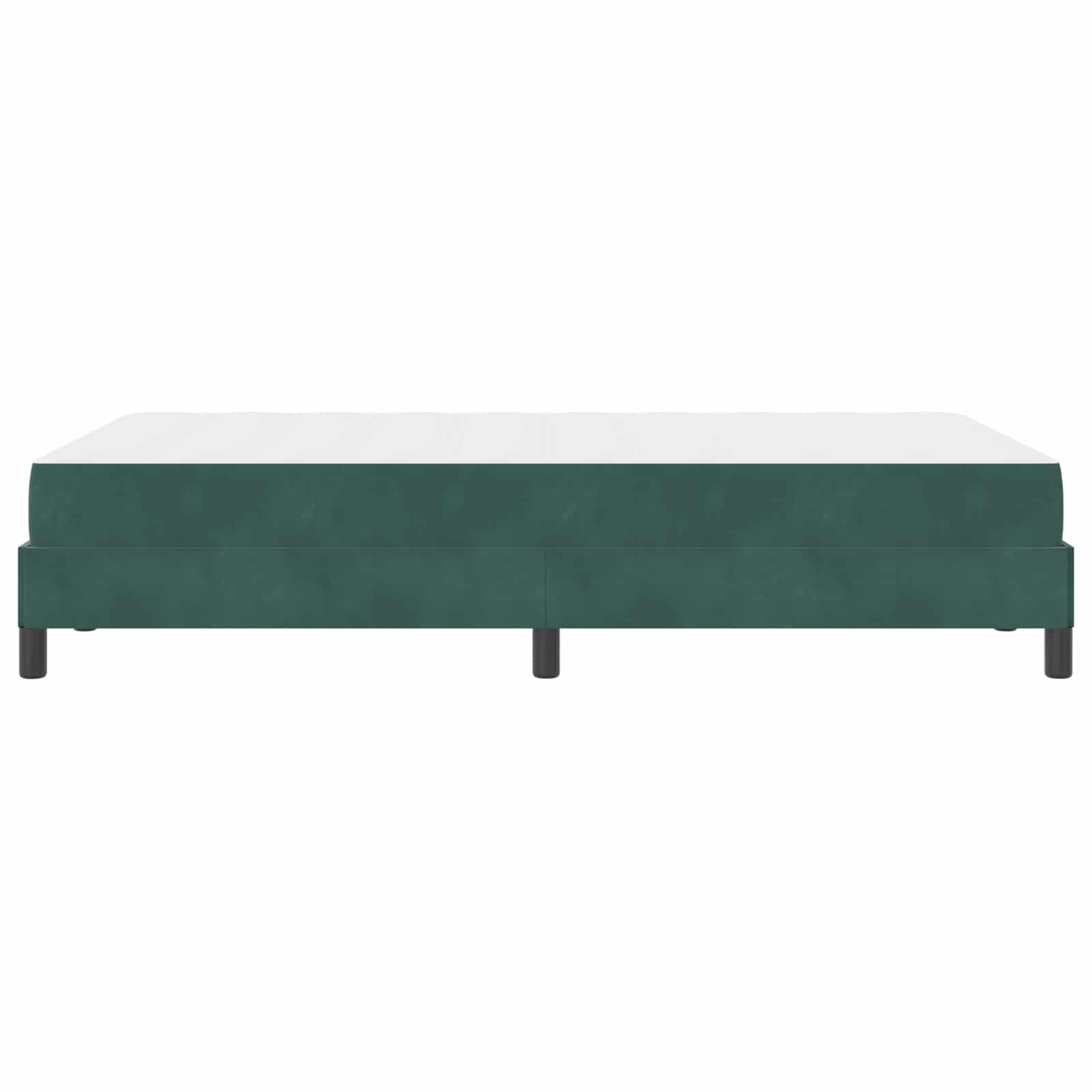 Lit à ressorts avec matelas Vert foncé 120 x 190 cm tissu - XIOS