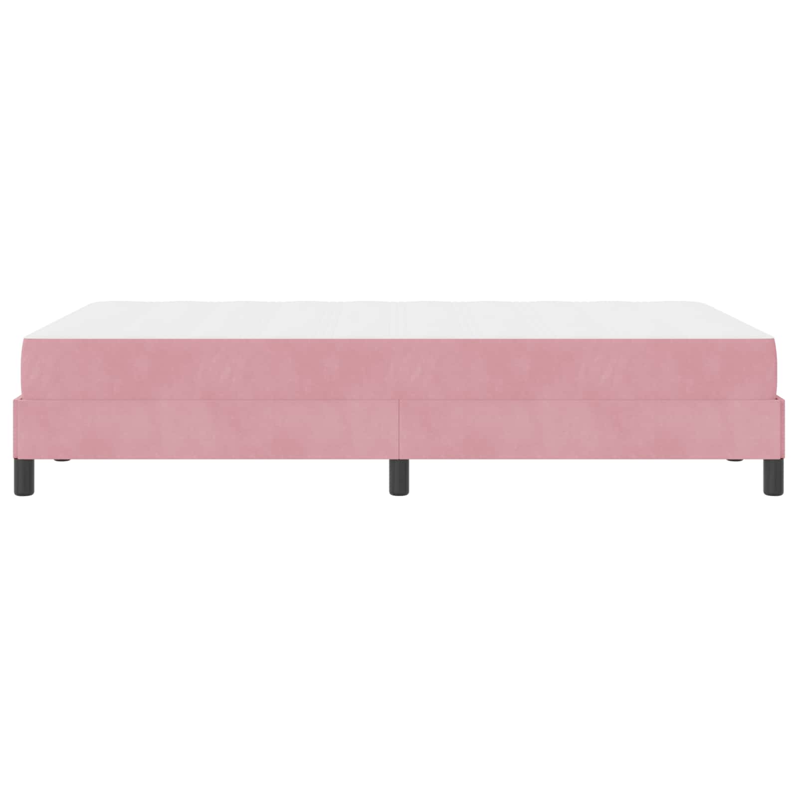 Lit à ressorts avec matelas Rose 120 x 190 cm tissu - XIOS