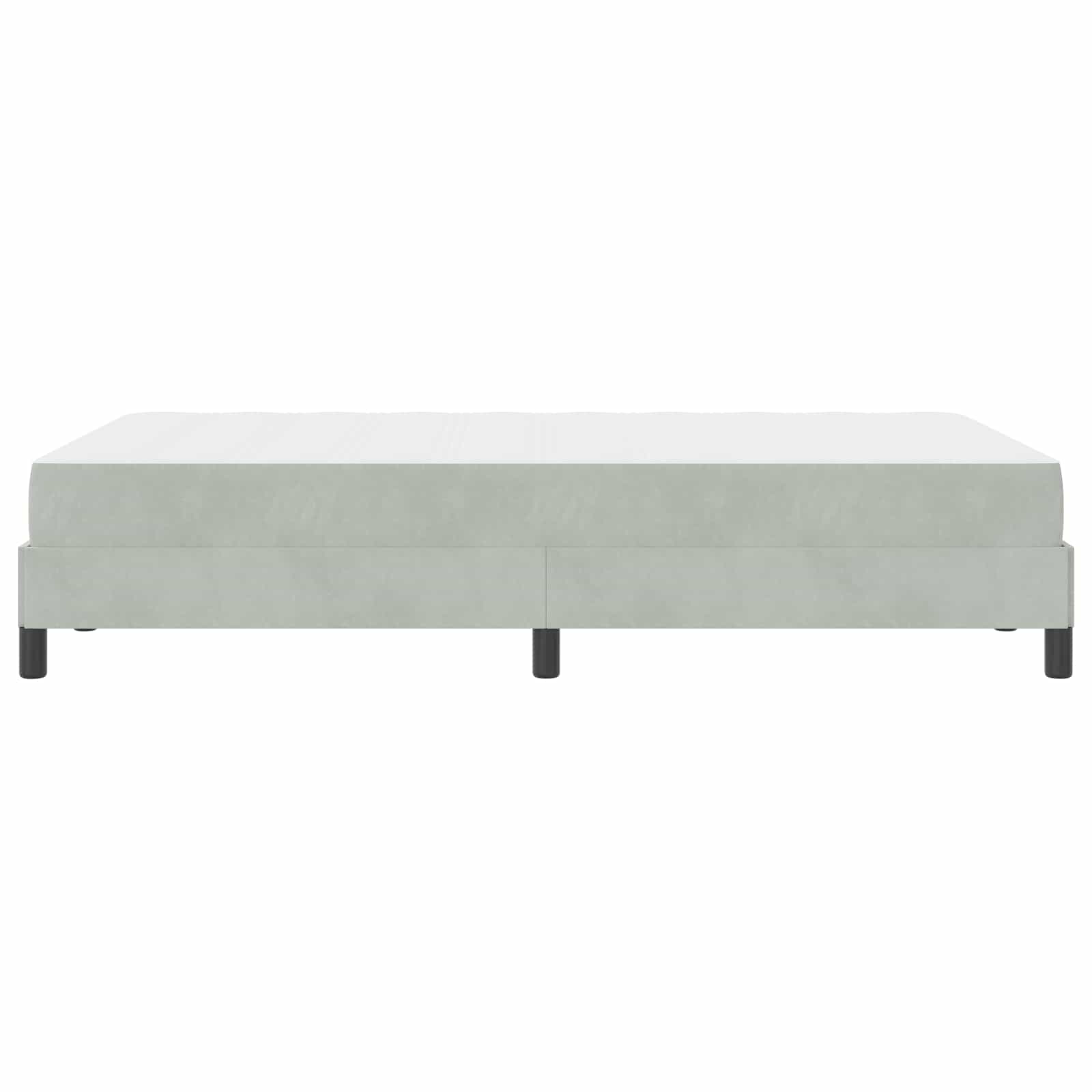 Lit à ressorts avec matelas Gris clair 120 x 200 cm tissu - XIOS