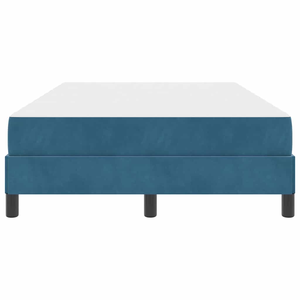 Lit à ressorts avec matelas Bleu foncé 120 x 200 cm tissu - XIOS