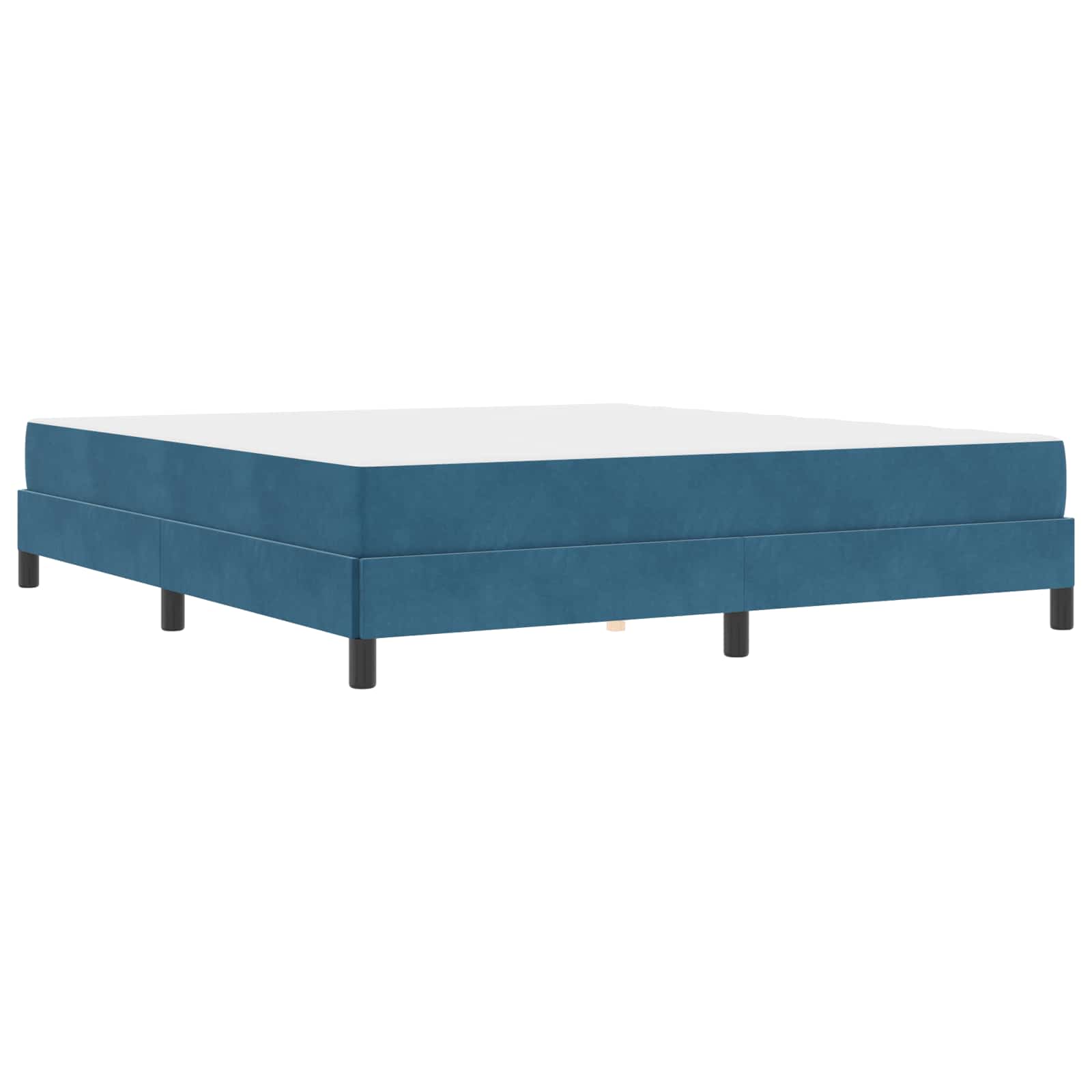 Lit à ressorts avec matelas Bleu foncé 180 x 200 cm tissu - XIOS