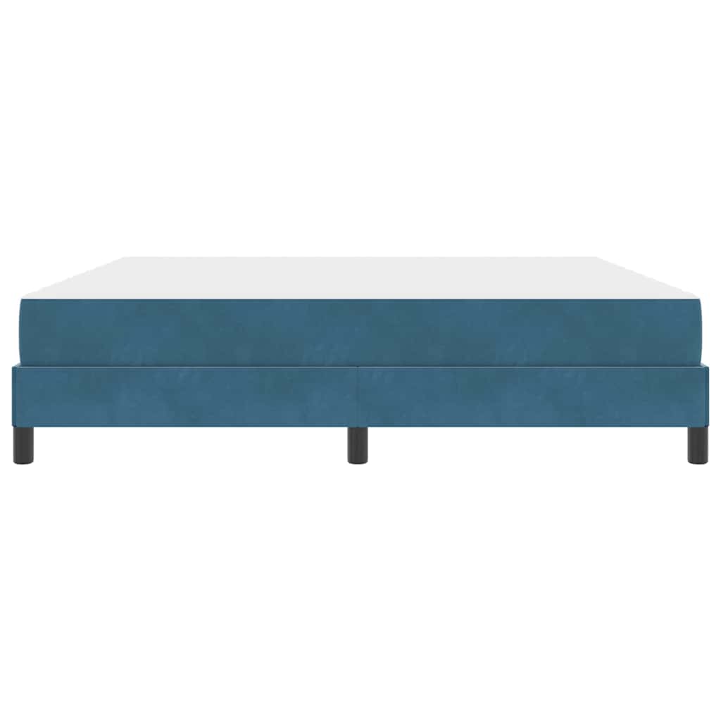 Lit à ressorts avec matelas Bleu foncé 180 x 200 cm tissu - XIOS