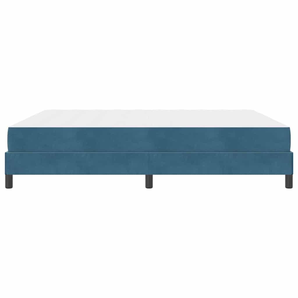 Lit à ressorts avec matelas Bleu foncé 180 x 200 cm tissu - XIOS