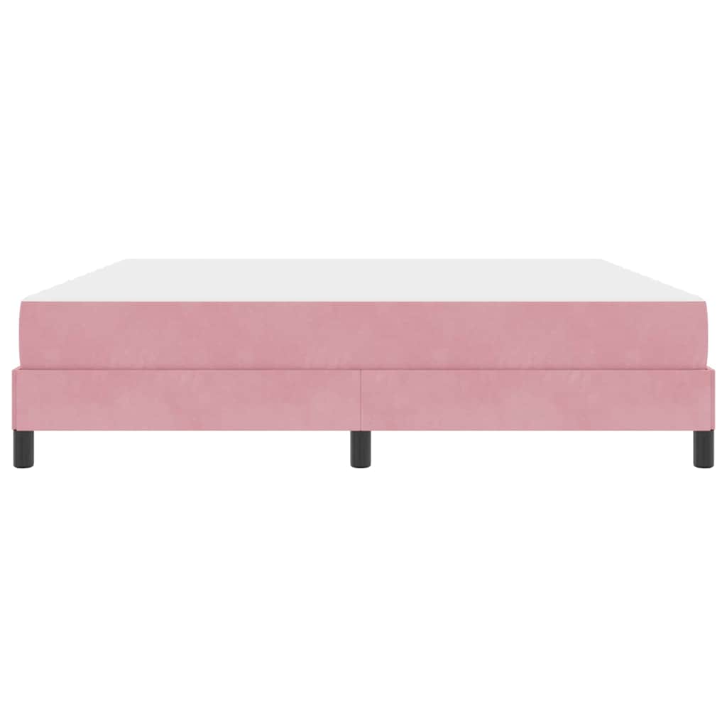 Lit à ressorts avec matelas Rose 180 x 200 cm tissu - XIOS