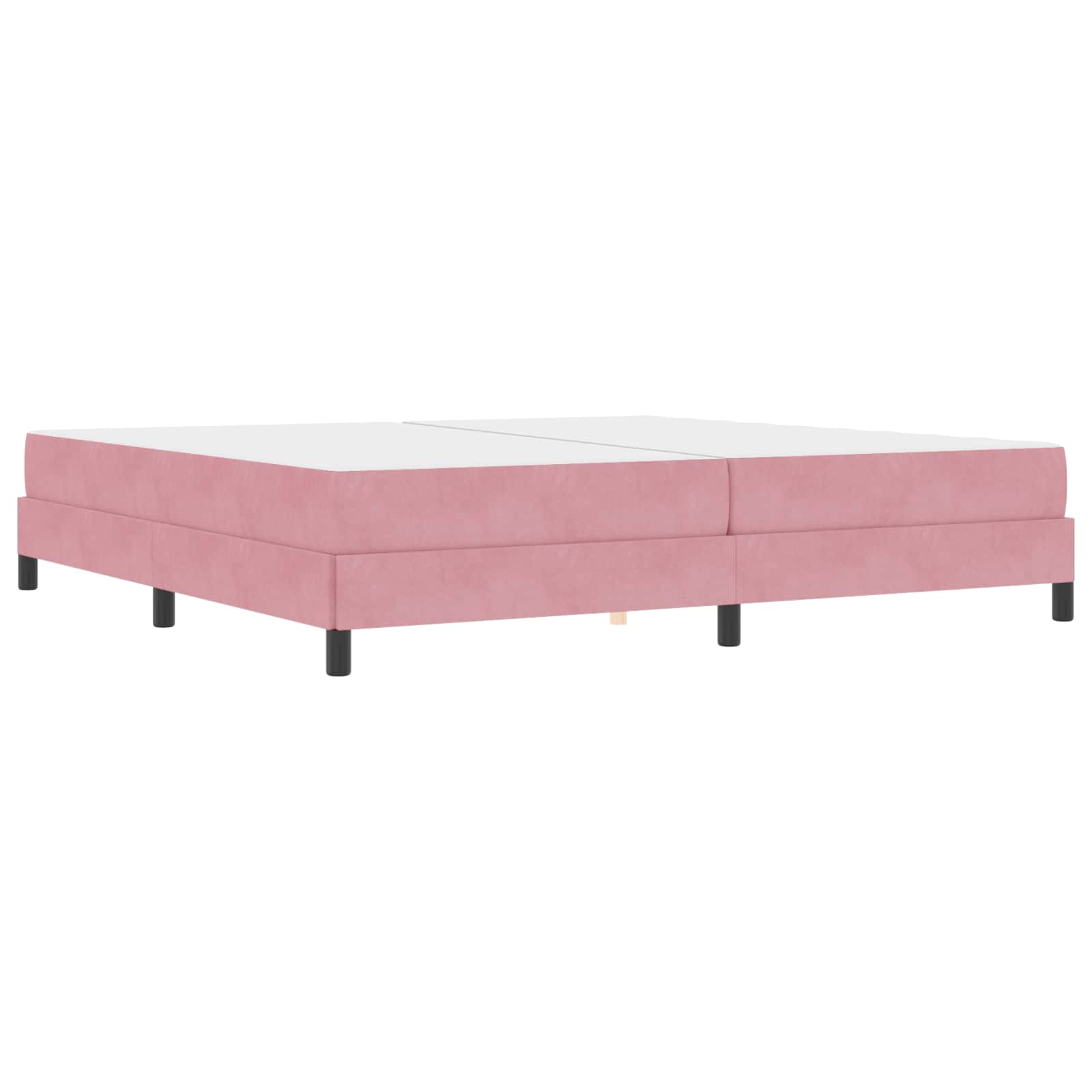 Lit à ressorts avec matelas Rose 200 x 200 cm tissu - XIOS