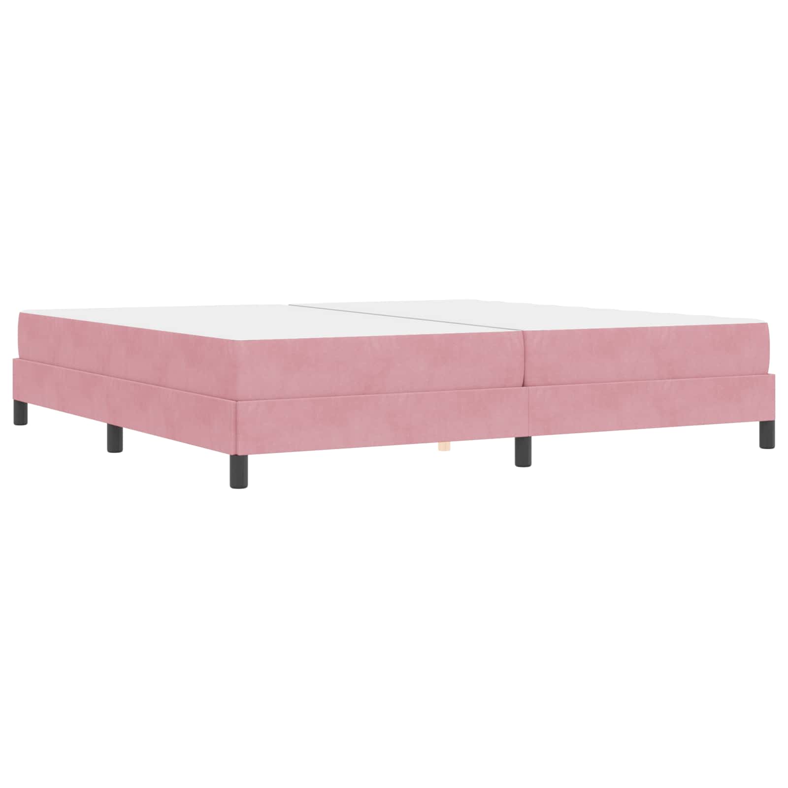 Lit à ressorts avec matelas Rose 200 x 200 cm tissu - XIOS