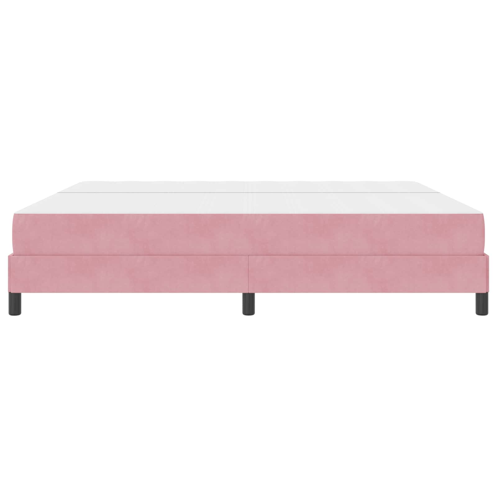 Lit à ressorts avec matelas Rose 200 x 200 cm tissu - XIOS