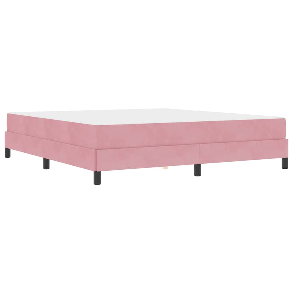 Lit à ressorts avec matelas Rose 180 x 210 cm tissu - XIOS
