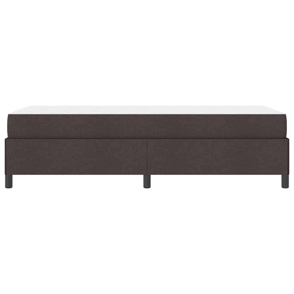 Lit à ressorts Marron foncé 80 x 200 cm tissu - XIOS