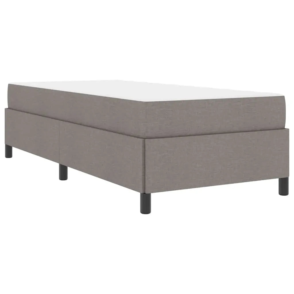 Lit à ressorts Taupe 80 x 200 cm tissu - XIOS