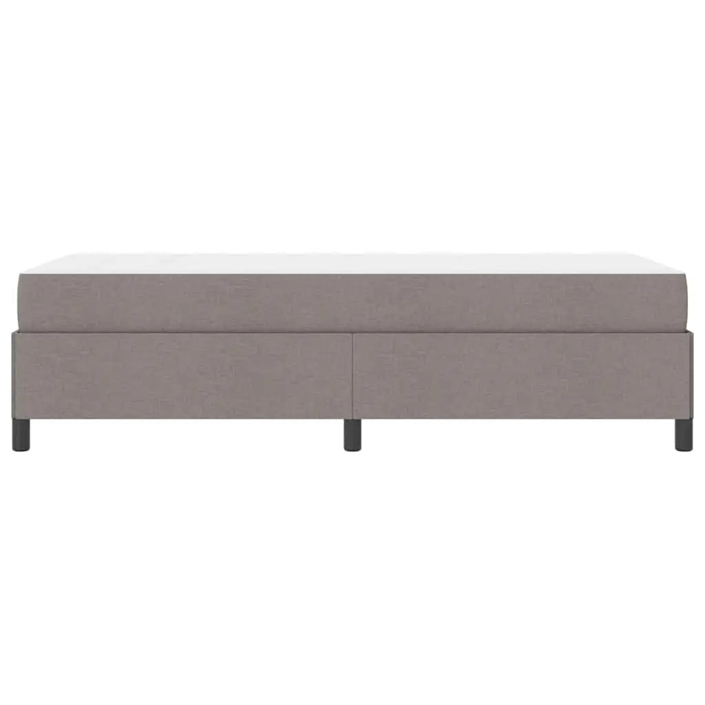 Lit à ressorts Taupe 80 x 200 cm tissu - XIOS