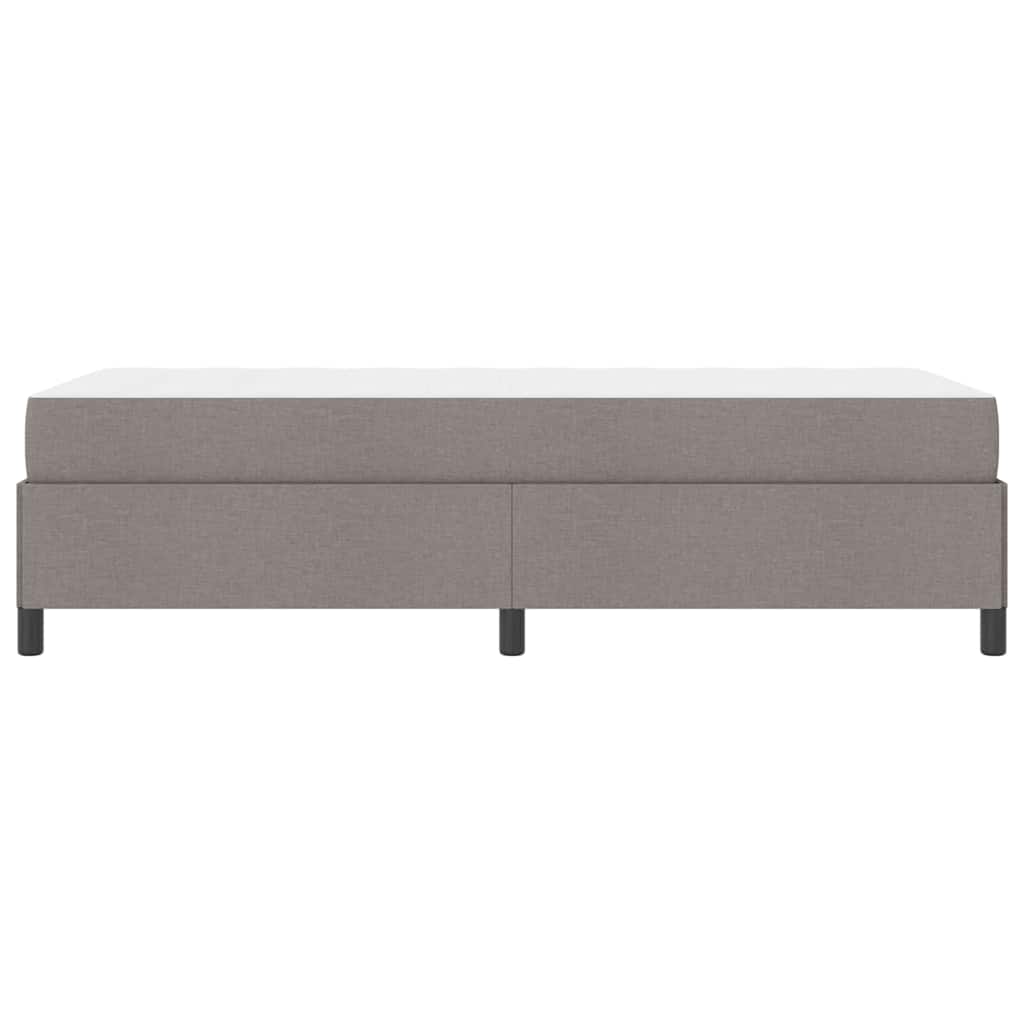 Lit à ressorts Taupe 90 x 200 cm tissu - XIOS