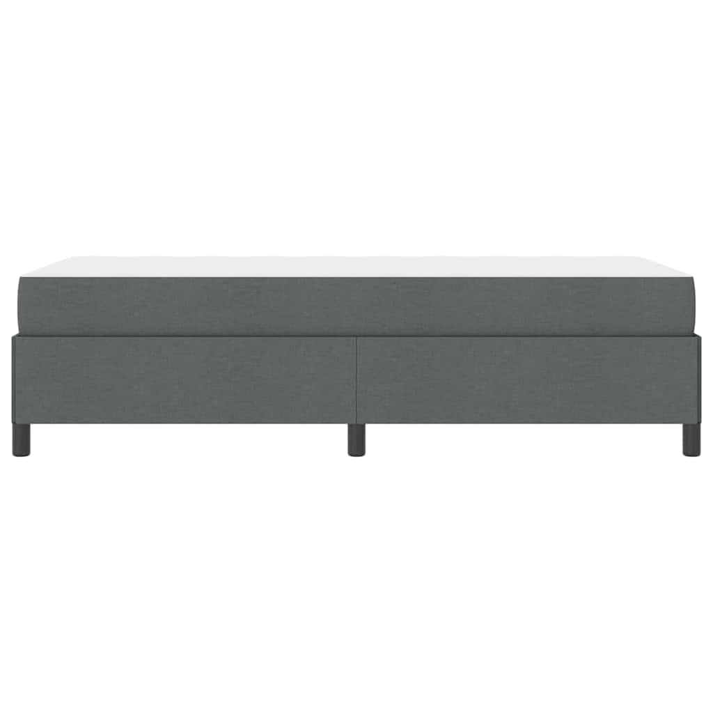 Lit à ressorts Gris foncé 100 x 200 cm tissu - XIOS