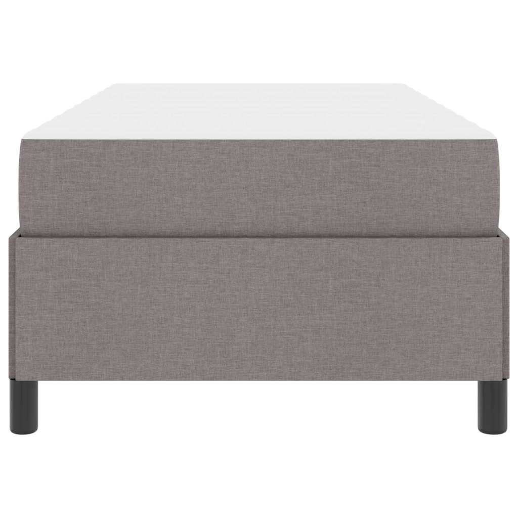 Lit à ressorts Taupe 100 x 200 cm tissu - XIOS