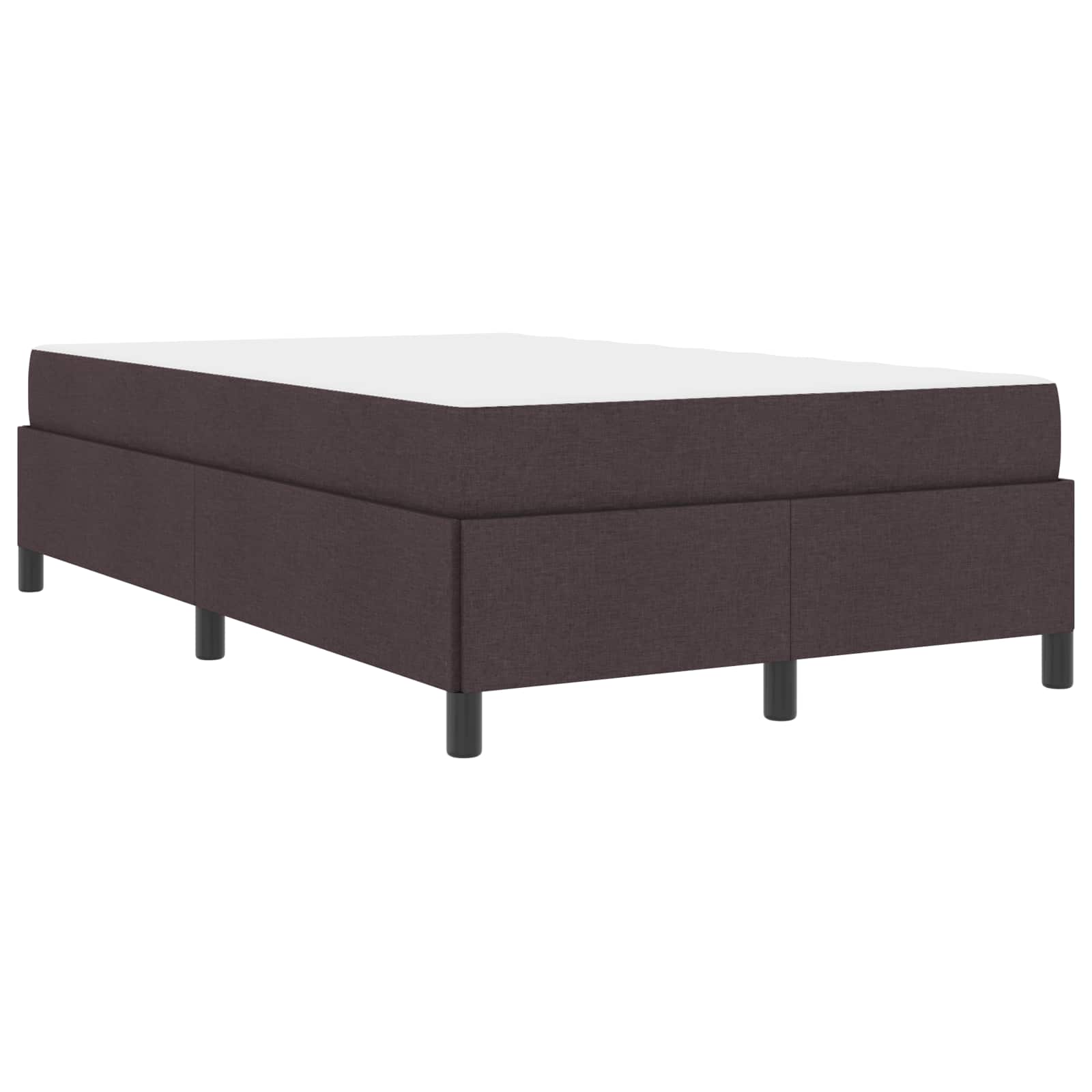 Lit à ressorts Marron foncé 120 x 200 cm tissu - XIOS