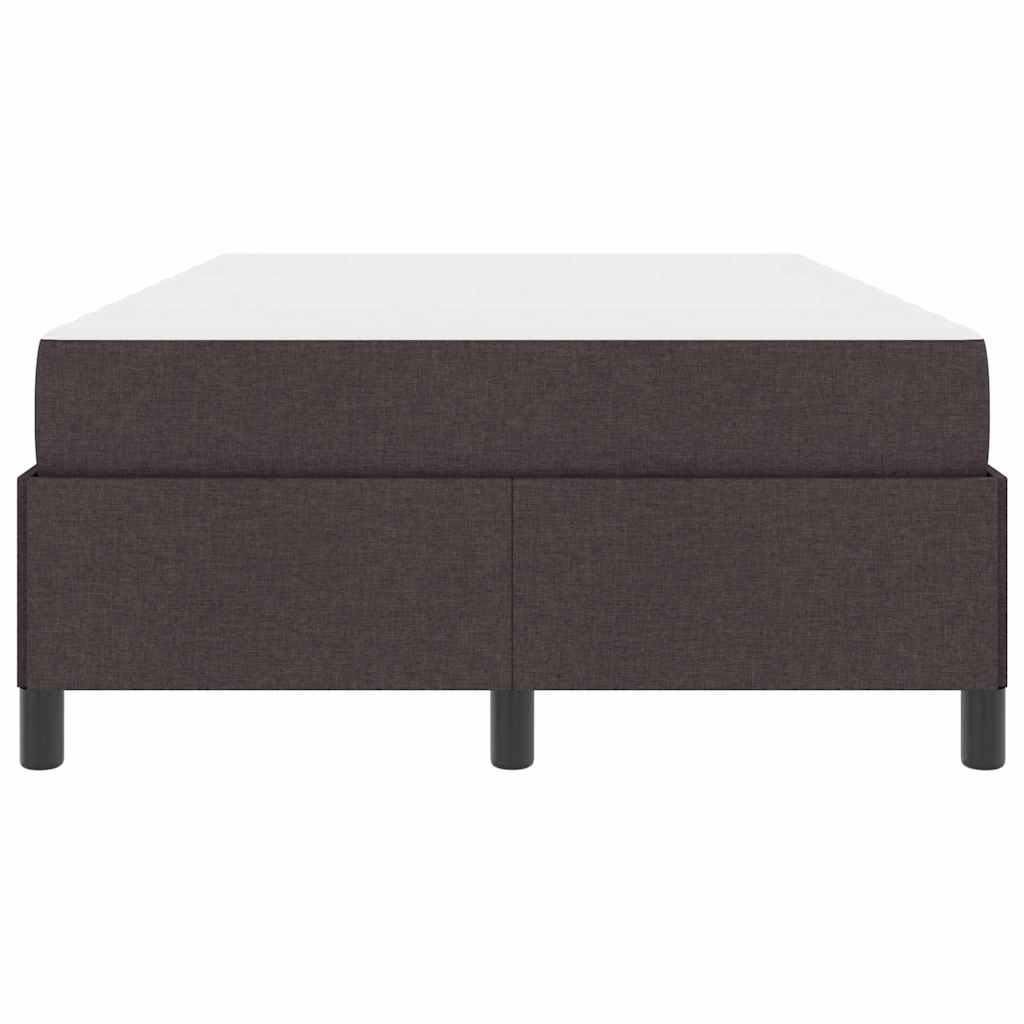 Lit à ressorts Marron foncé 120 x 200 cm tissu - XIOS