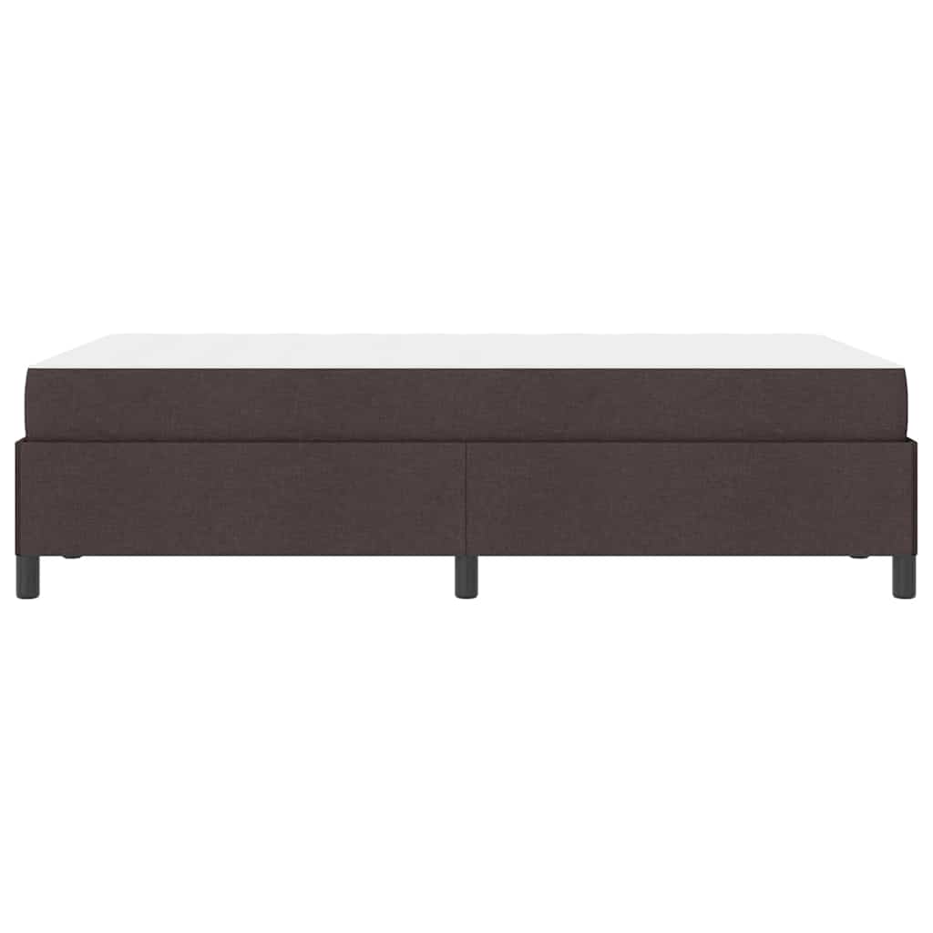 Lit à ressorts Marron foncé 120 x 200 cm tissu - XIOS