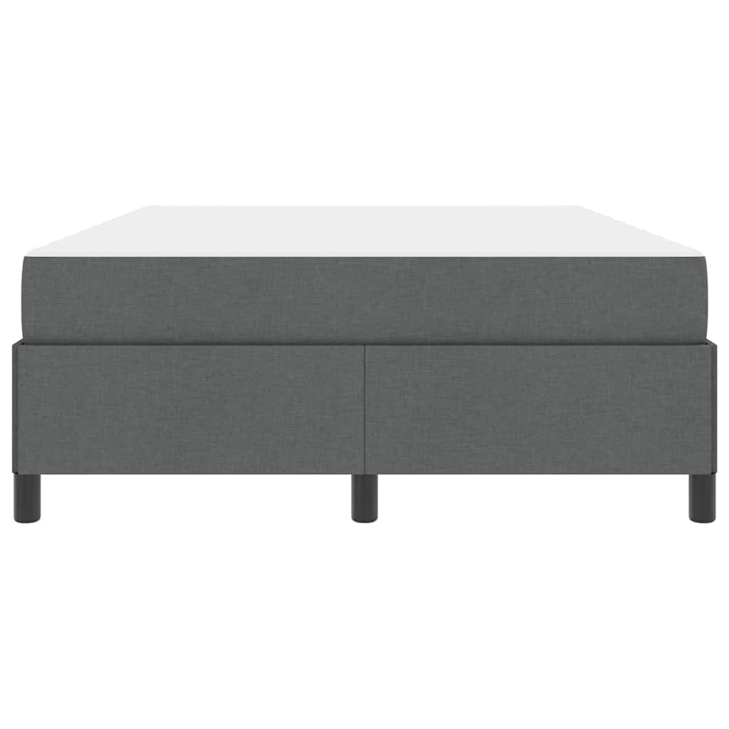 Lit à ressorts avec matelas Gris foncé 140 x 190 cm tissu - XIOS