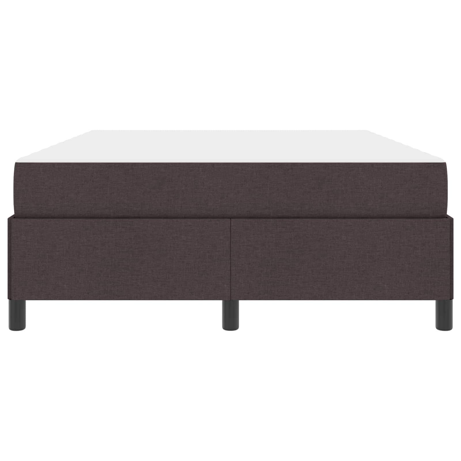 Lit à ressorts avec matelas Marron foncé 140 x 190 cm tissu - XIOS