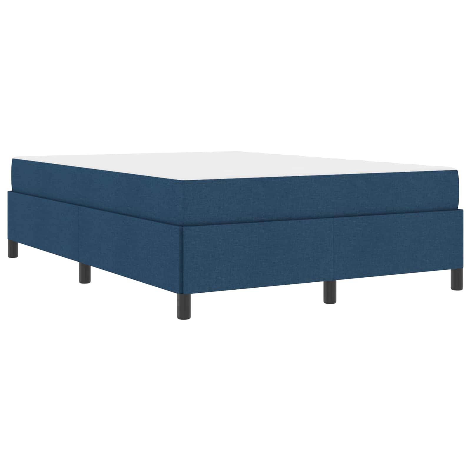 Lit à ressorts avec matelas Bleu 140 x 190 cm tissu - XIOS