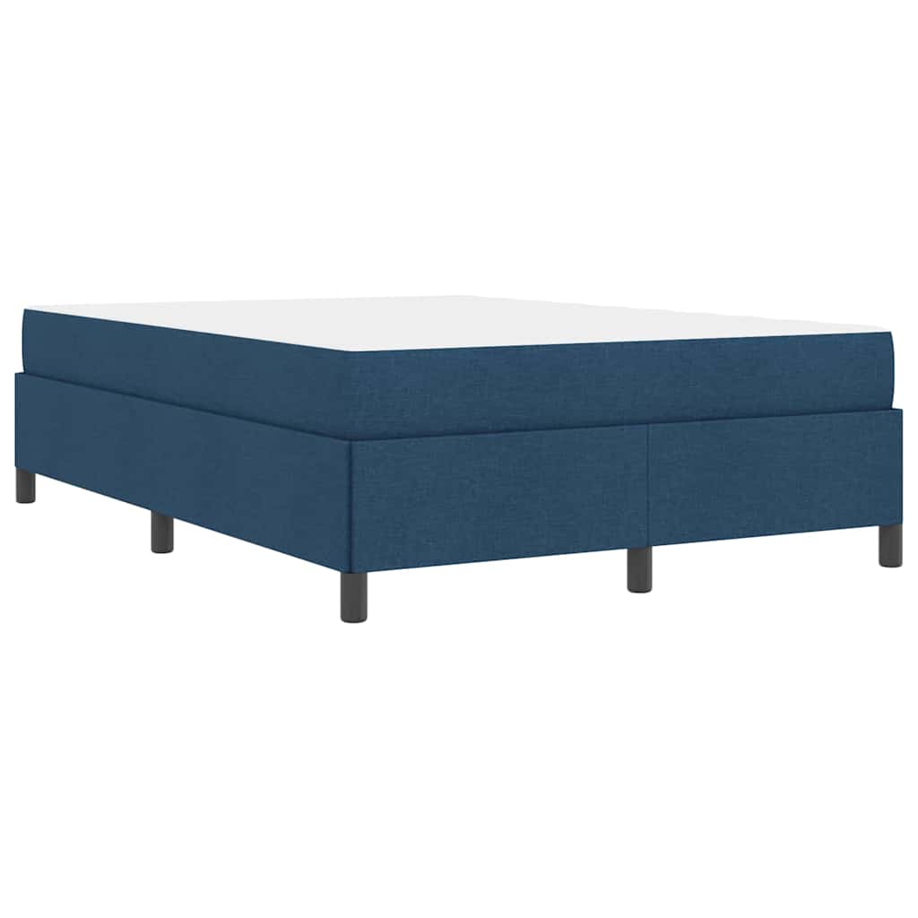Lit à ressorts avec matelas Bleu 140 x 190 cm tissu - XIOS