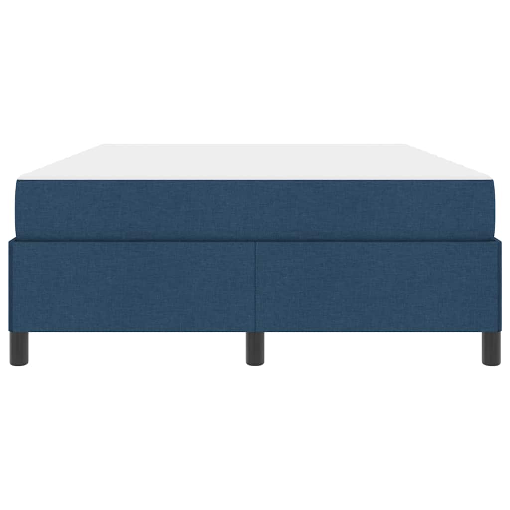 Lit à ressorts avec matelas Bleu 140 x 190 cm tissu - XIOS
