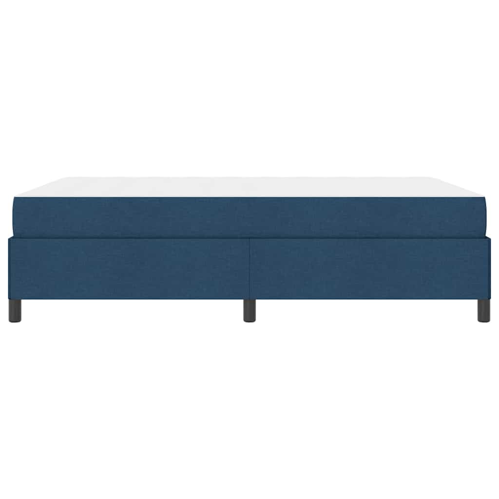 Lit à ressorts avec matelas Bleu 140 x 190 cm tissu - XIOS