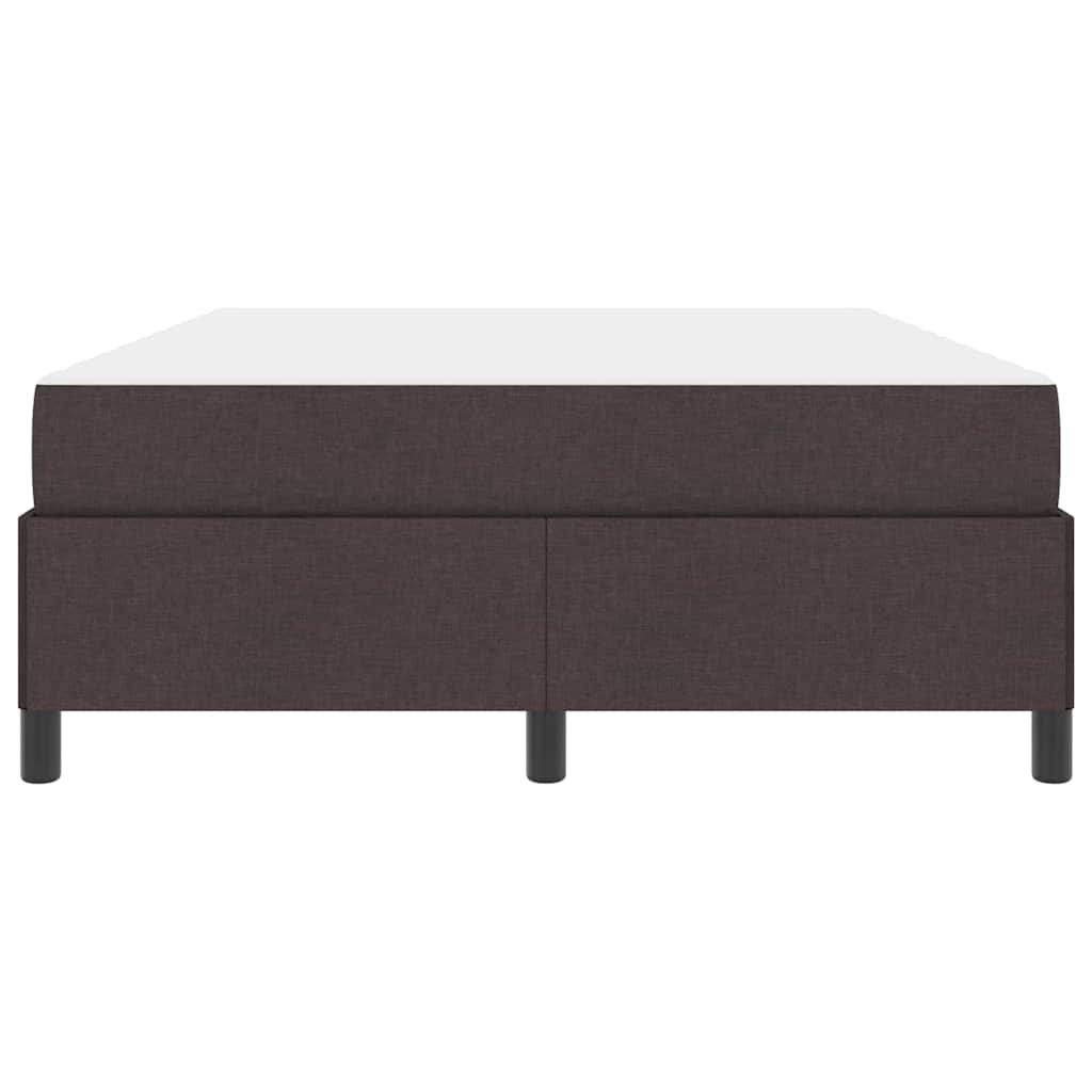 Lit à ressorts Marron foncé 140 x 200 cm tissu - XIOS