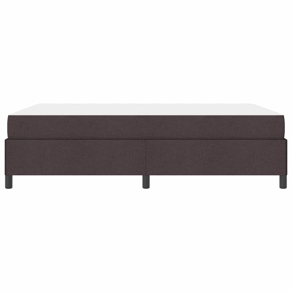 Lit à ressorts Marron foncé 140 x 200 cm tissu - XIOS
