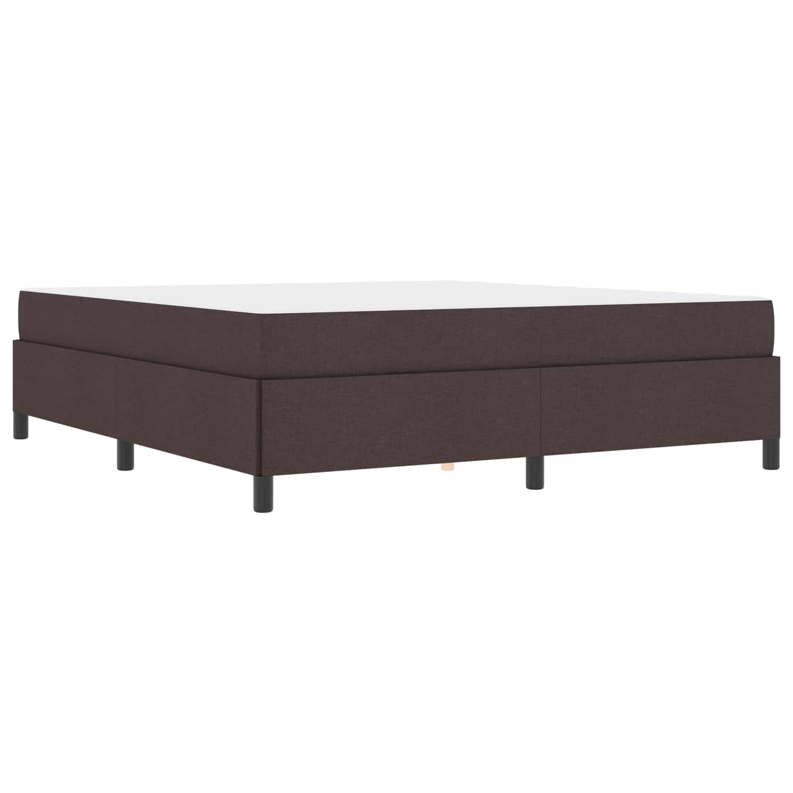Lit à ressorts Marron foncé 180 x 200 cm tissu - XIOS