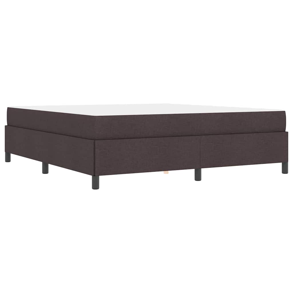 Lit à ressorts Marron foncé 180 x 200 cm tissu - XIOS