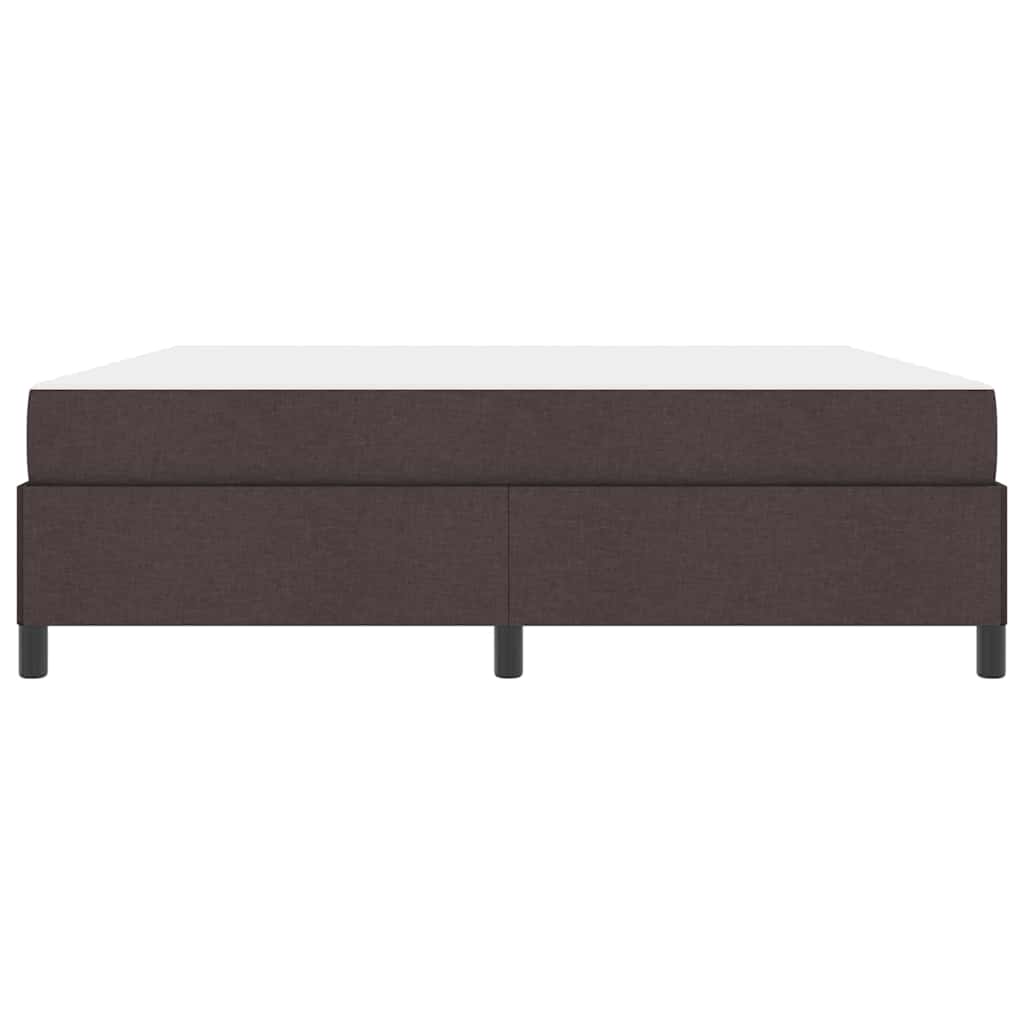 Lit à ressorts Marron foncé 180 x 200 cm tissu - XIOS