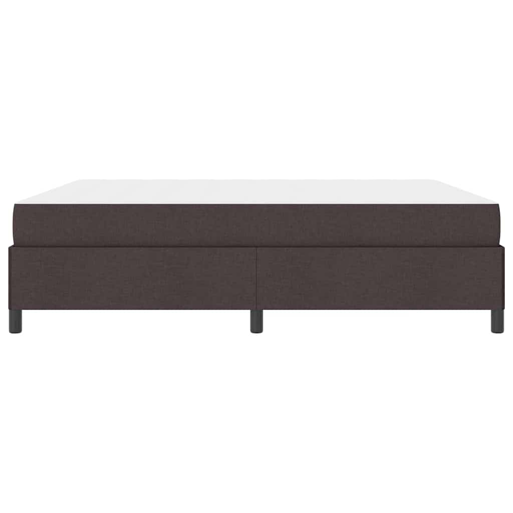 Lit à ressorts Marron foncé 180 x 200 cm tissu - XIOS