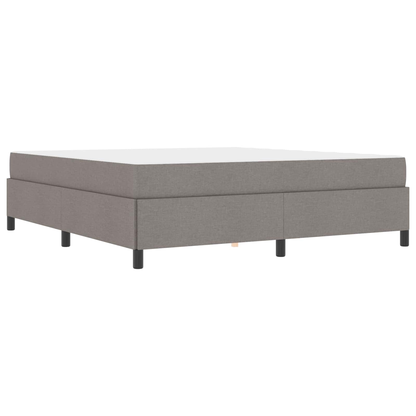 Lit à ressorts Taupe 180 x 200 cm tissu - XIOS