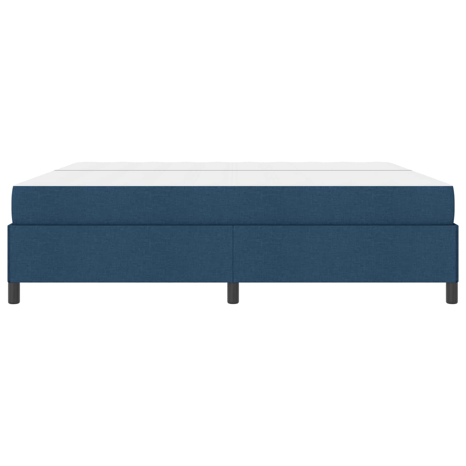 Lit à ressorts avec matelas Bleu 200 x 200 cm tissu - XIOS
