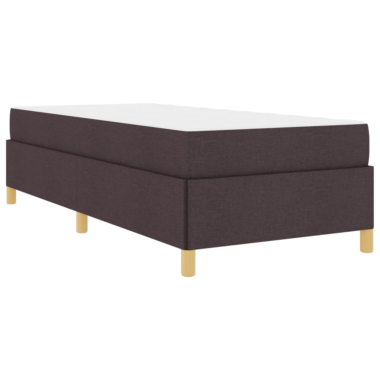 Cadre de lit Marron foncé 80 x 200 cm tissu - XIOS