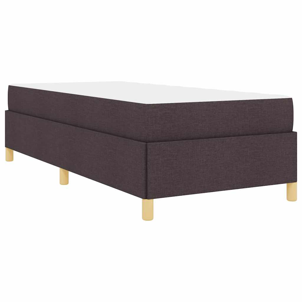 Cadre de lit Marron foncé 80 x 200 cm tissu - XIOS