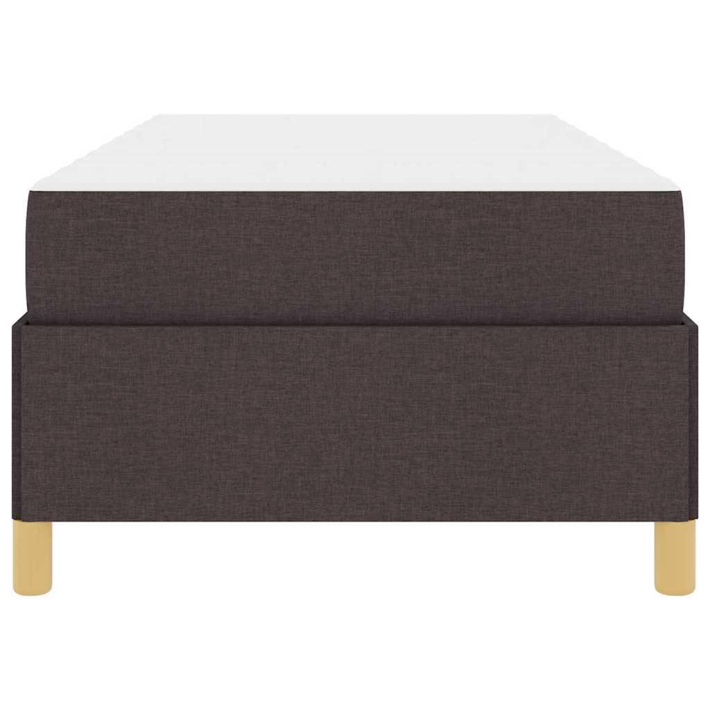 Cadre de lit Marron foncé 80 x 200 cm tissu - XIOS