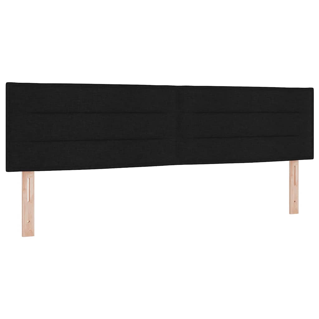 Lit à ressorts avec matelas Noir 200 x 180 cm Polyester - XIOS
