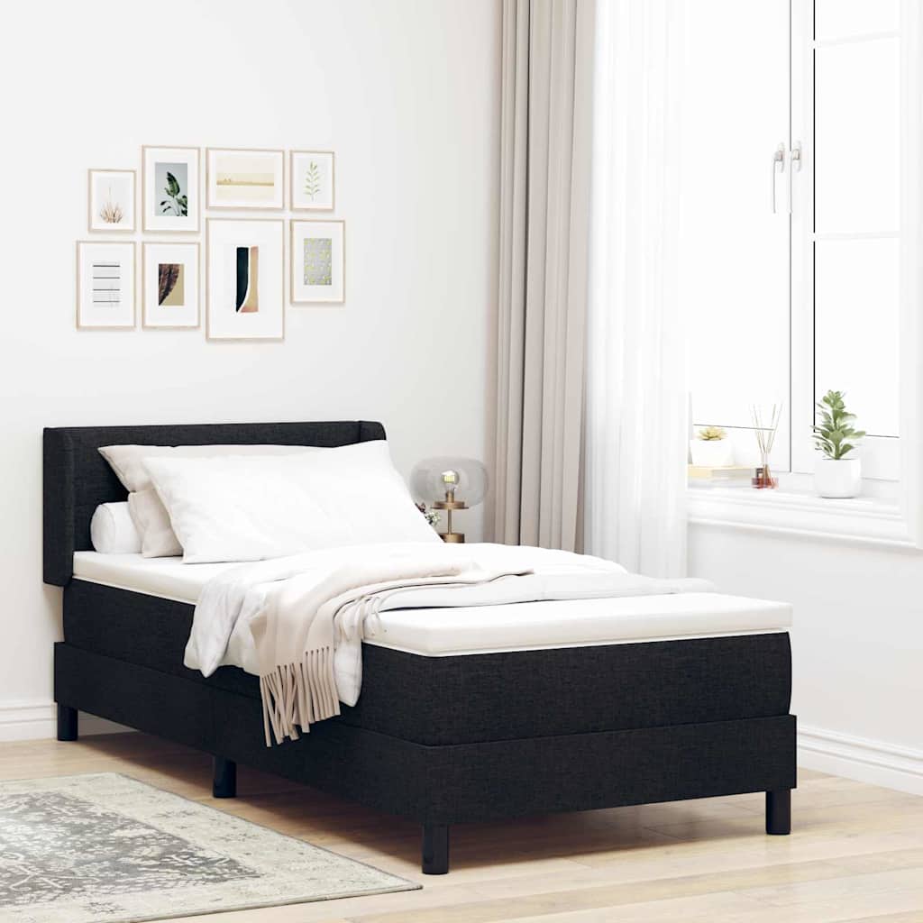 Lit boxspring avec matelas avec matelas Noir 100 x 200 cm - XIOS