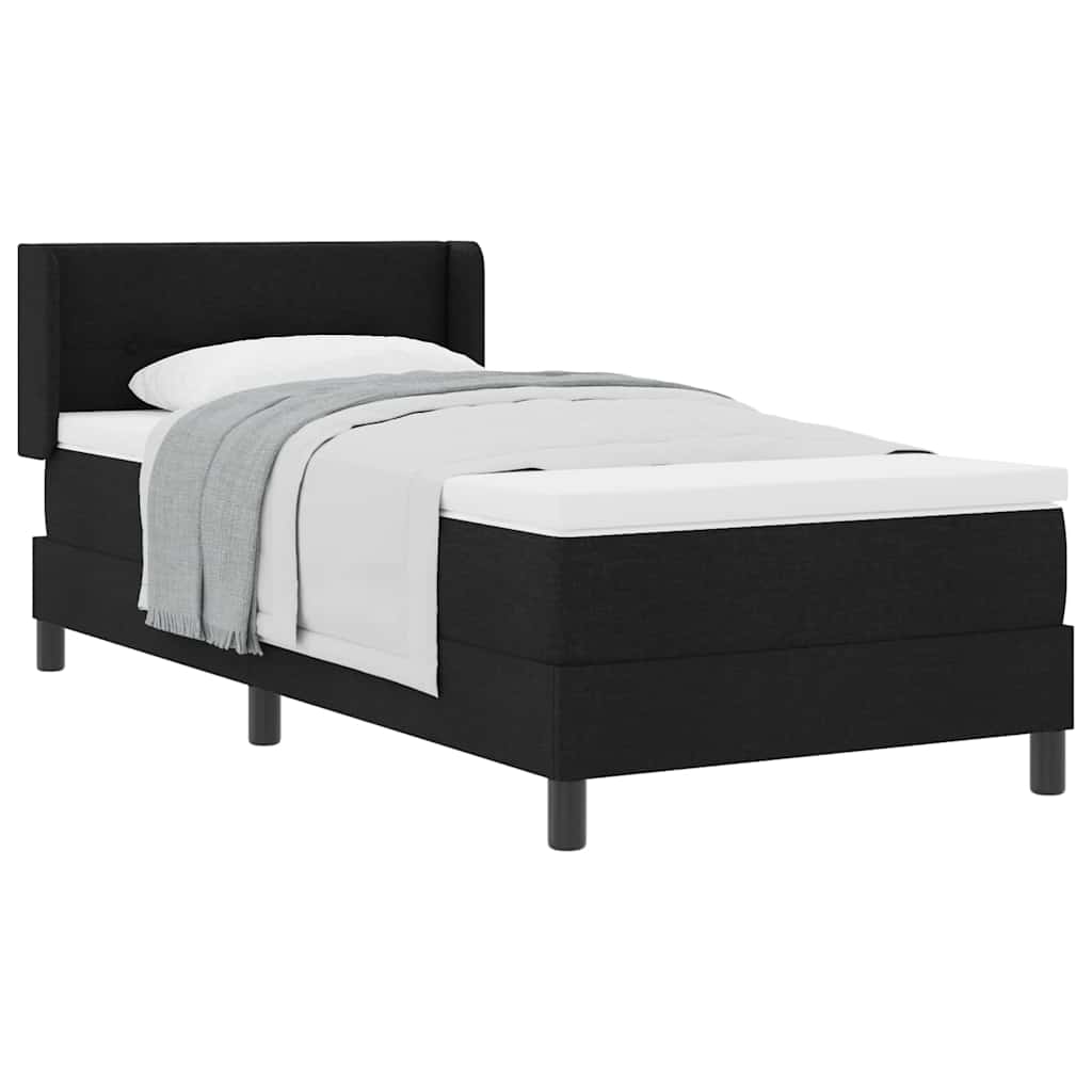 Lit boxspring avec matelas avec matelas Noir 100 x 200 cm - XIOS
