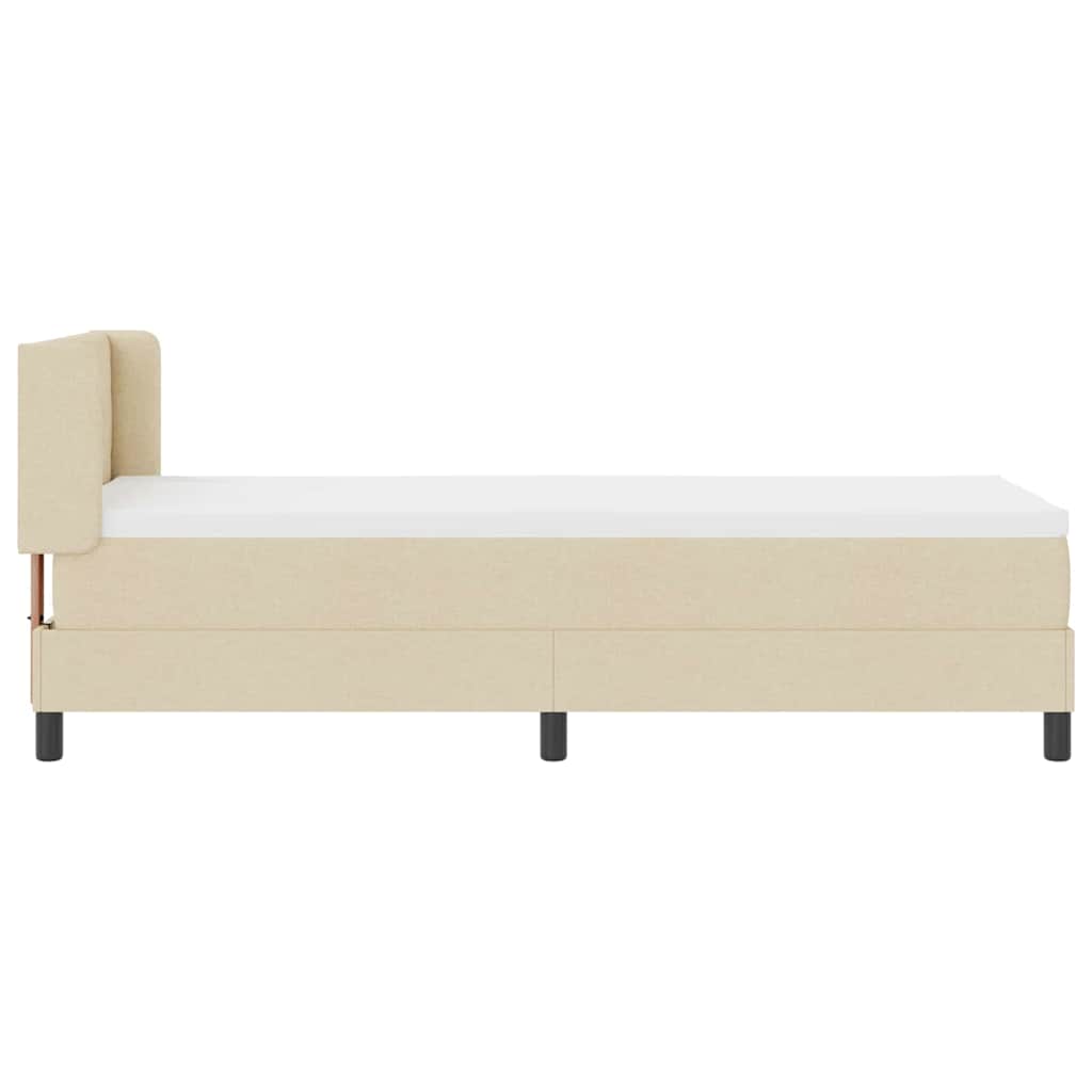 Lit boxspring avec matelas avec matelas Crème 80 x 200 cm - XIOS