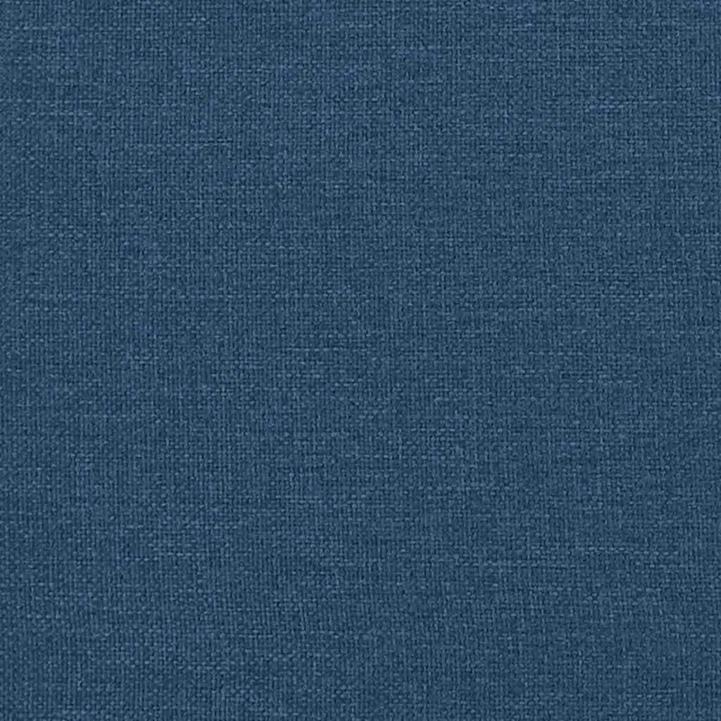 Lit à ressorts avec tête de lit Bleu 200 x 140 cm tissu - XIOS