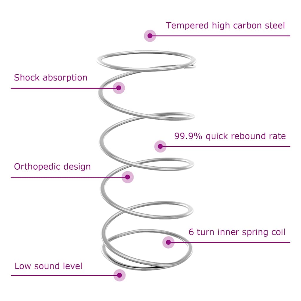 Lit à ressorts avec matelas noir 100x200 cm en velours - XIOS