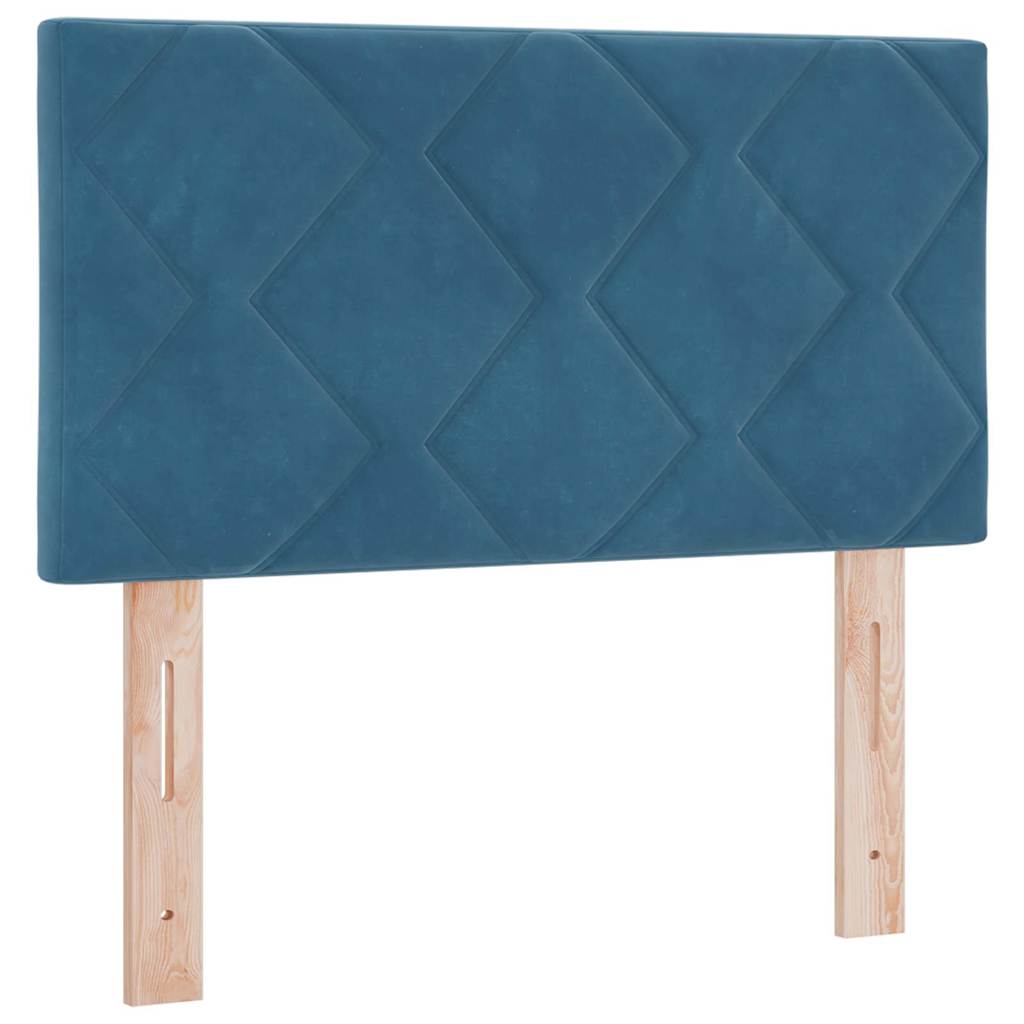 Lit à ressort LED Bleu foncé 80 x 200 cm Velours - XIOS